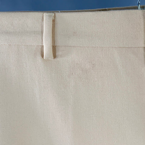 AMI by ALEXANDRE MATTIUSSI Size 34 Cream Twill Virgin Wool Straight Dress Pants