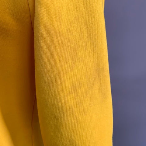 ETUDES Size L Yellow Stars Cotton Hoodie Sweatshirt