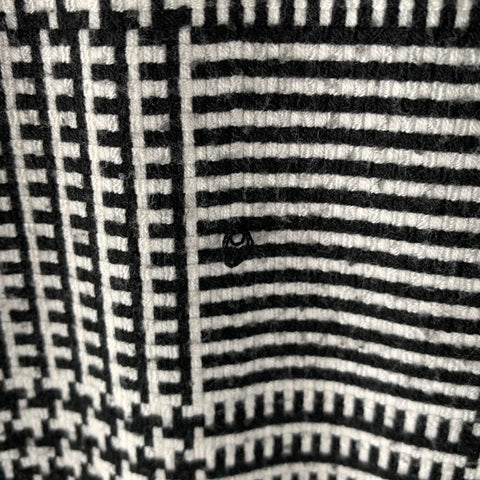 MR TURK Size 30 White Black Glen Check Polyester Blend Slim Fit Pants