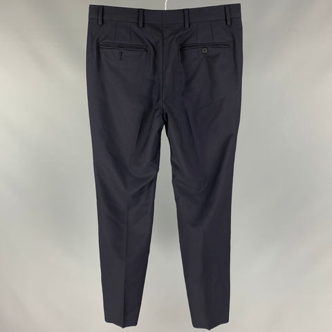 PAUL SMITH The Byard  Size 36 Navy Wool / Mohair Single Breasted Notch Lapel Suit