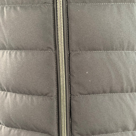RALPH LAUREN Taille XL Gilet matelassé en polyester noir à poches zippées