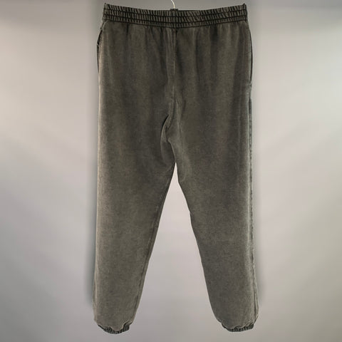 GUCCI Size M Black Wash Cotton Sweatpants Casual Pants