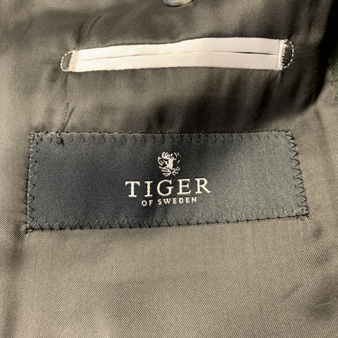 TIGER of SWEDEN Size 36 Forest Green Wool Notch Lapel Suit