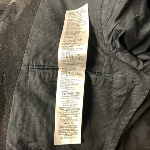 ALEXANDER MCQUEEN Chest Size 40 Black Jacquard Wool Viscose Blend Sport Coat