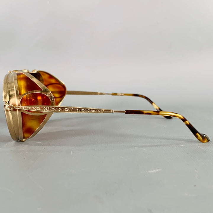 MATSUDA 2809H-V2 Terminator II Gold Orange Titanium Limited Edition Sunglasses