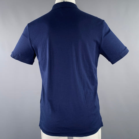 POLO by RALPH LAUREN Size M Navy Cotton Half Placket Polo