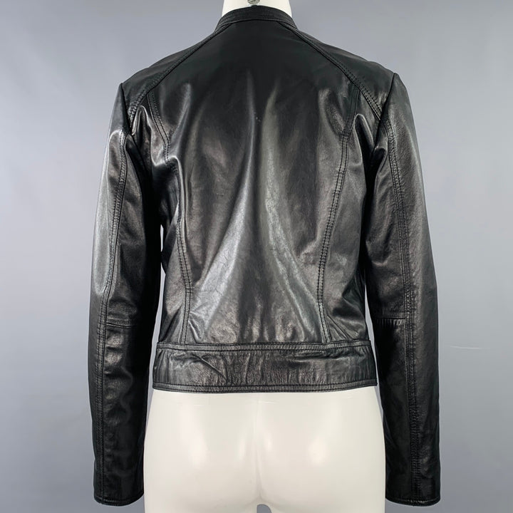MARC NEW YORK Size S Black Leather Motorcycle Jacket