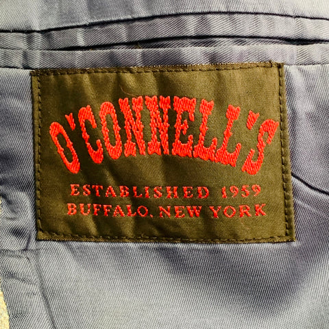 O'CONNELL'S Size 42 Long Blue Cream Textured Single breasted Sport Coat
