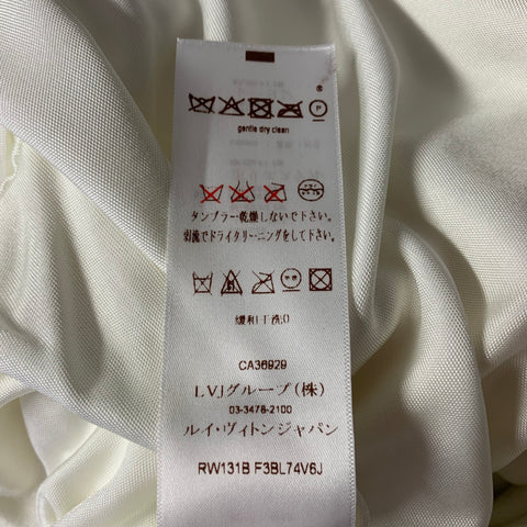 LOUIS VUITTON Size 2 White Yellow Viscose Polyester  Dress Top