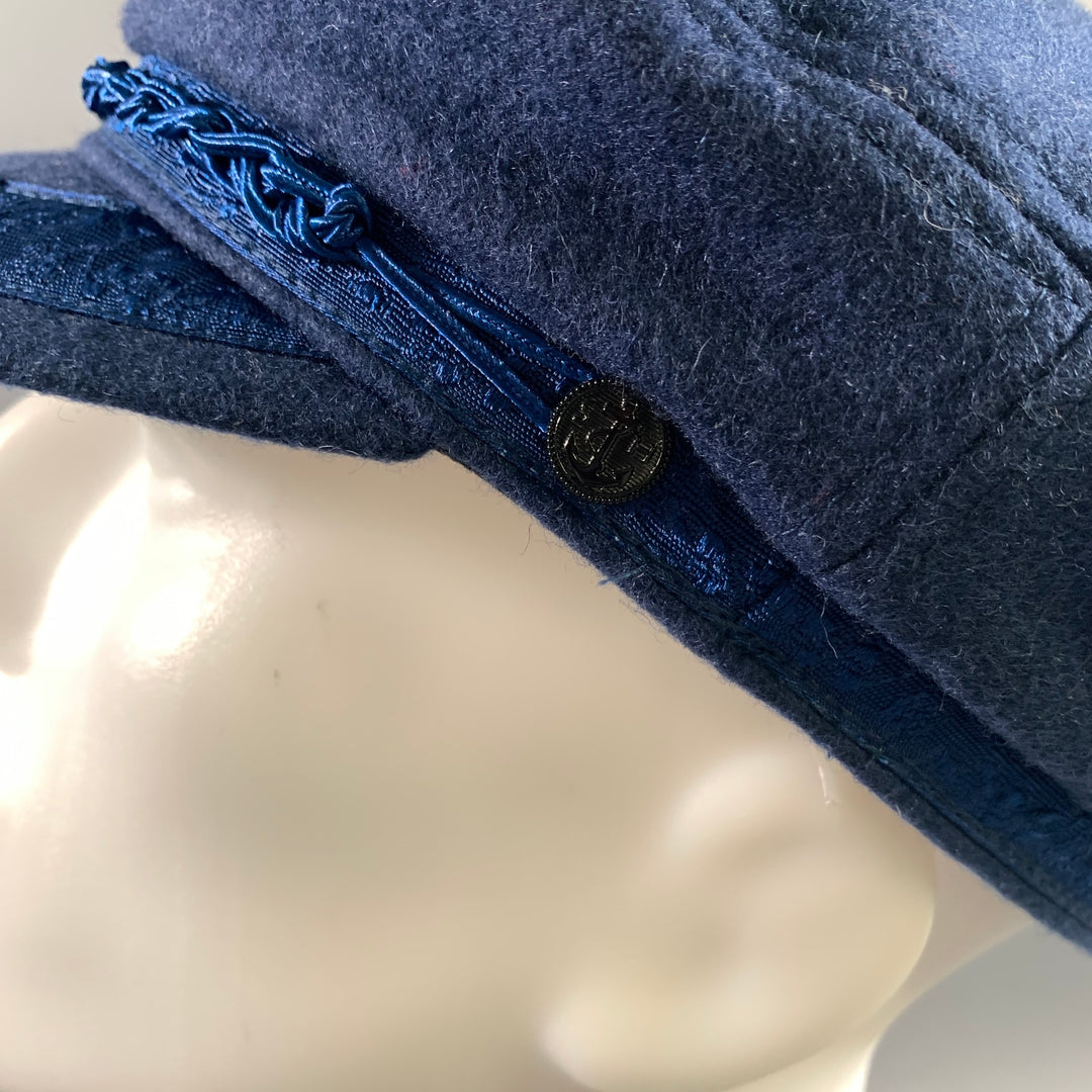 STRAIGHT TO HELL Size M Blue Wool Blend Hats