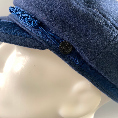 STRAIGHT TO HELL Size M Blue Wool Blend Hats