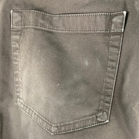 ERMENEGILDO ZEGNA Size 33 Black Cotton Blend Straight Jeans