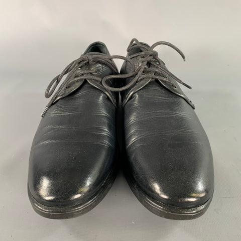 JOHN VARVATOS Size 9 Black Leather Oxford Lace Up Shoes