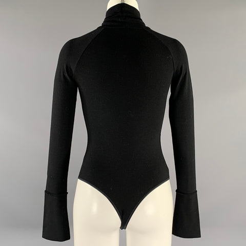 DONNA KARAN Size S Black Body suit Casual Top