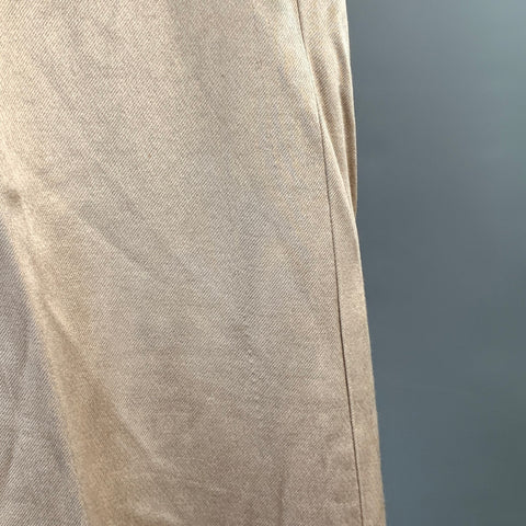HAIDER ACKERMANN Size 32 Champagne Viscose Silk Satin Zip Fly Casual Pants