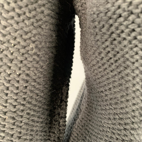 MM6 MAISON MARGIELA Size XL Black Cotton Knit Crew Neck Sweater