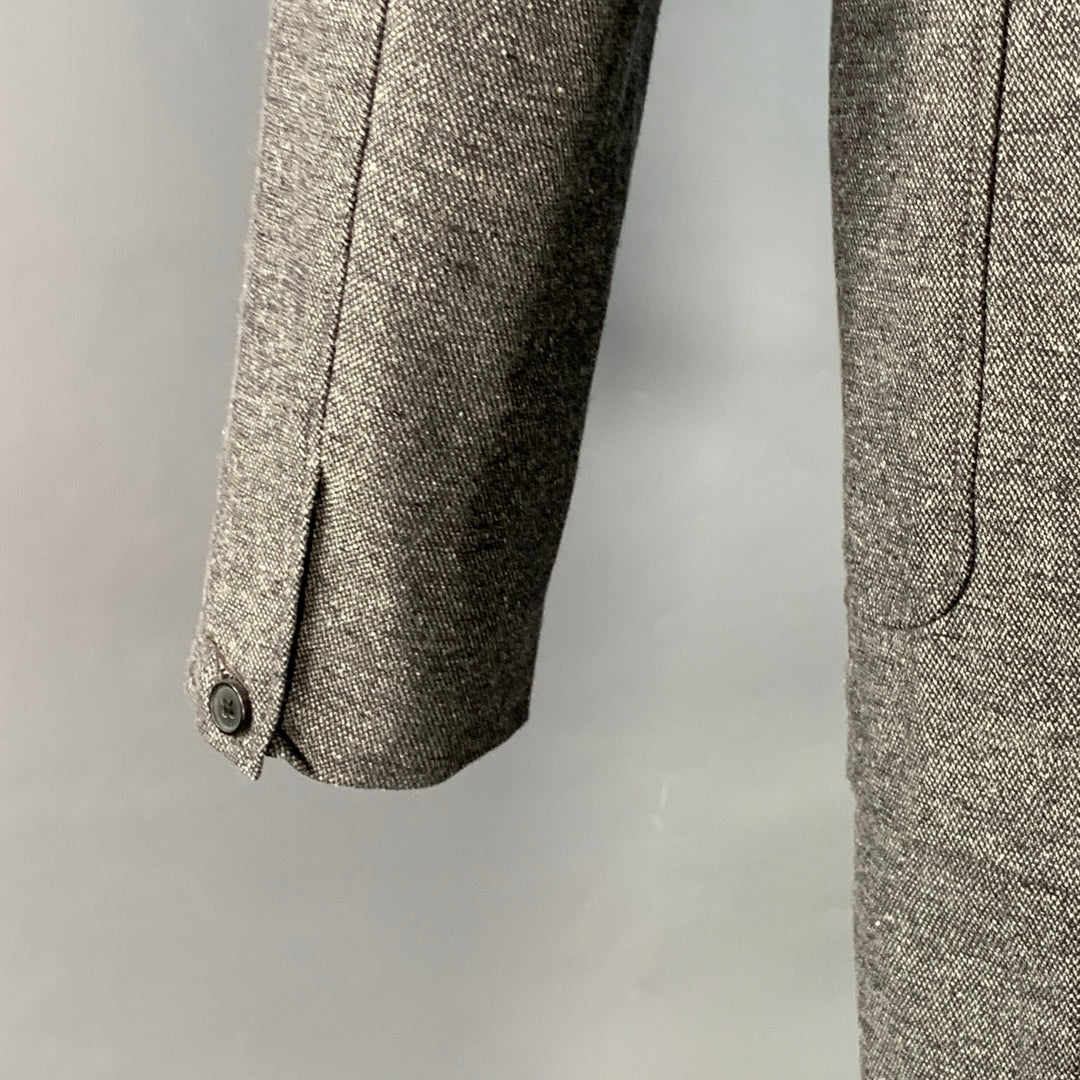 BILLY REID Size M Heather Grey Cotton Blend Notch Lapel Suit