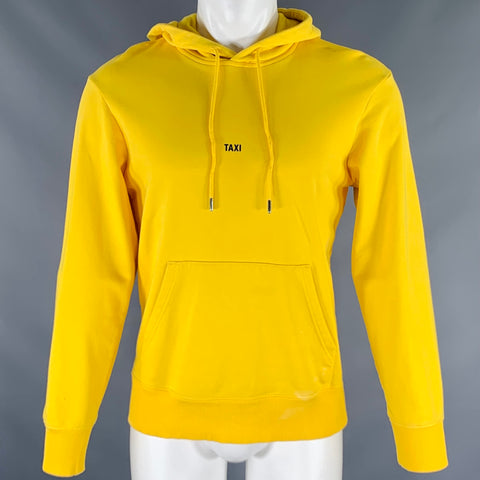 HELMUT LANG AH 18/19 Taille S -TAXI- Sweat à capuche jaune en coton