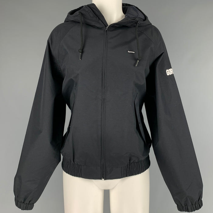 SUPREME Taille S Veste coupe-vent en nylon noir