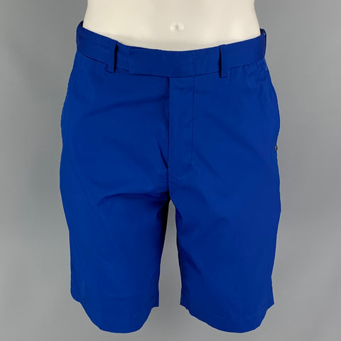 RLX by RALPH LAUREN Size 32 Royal Blue Polyester Flat Front Shorts