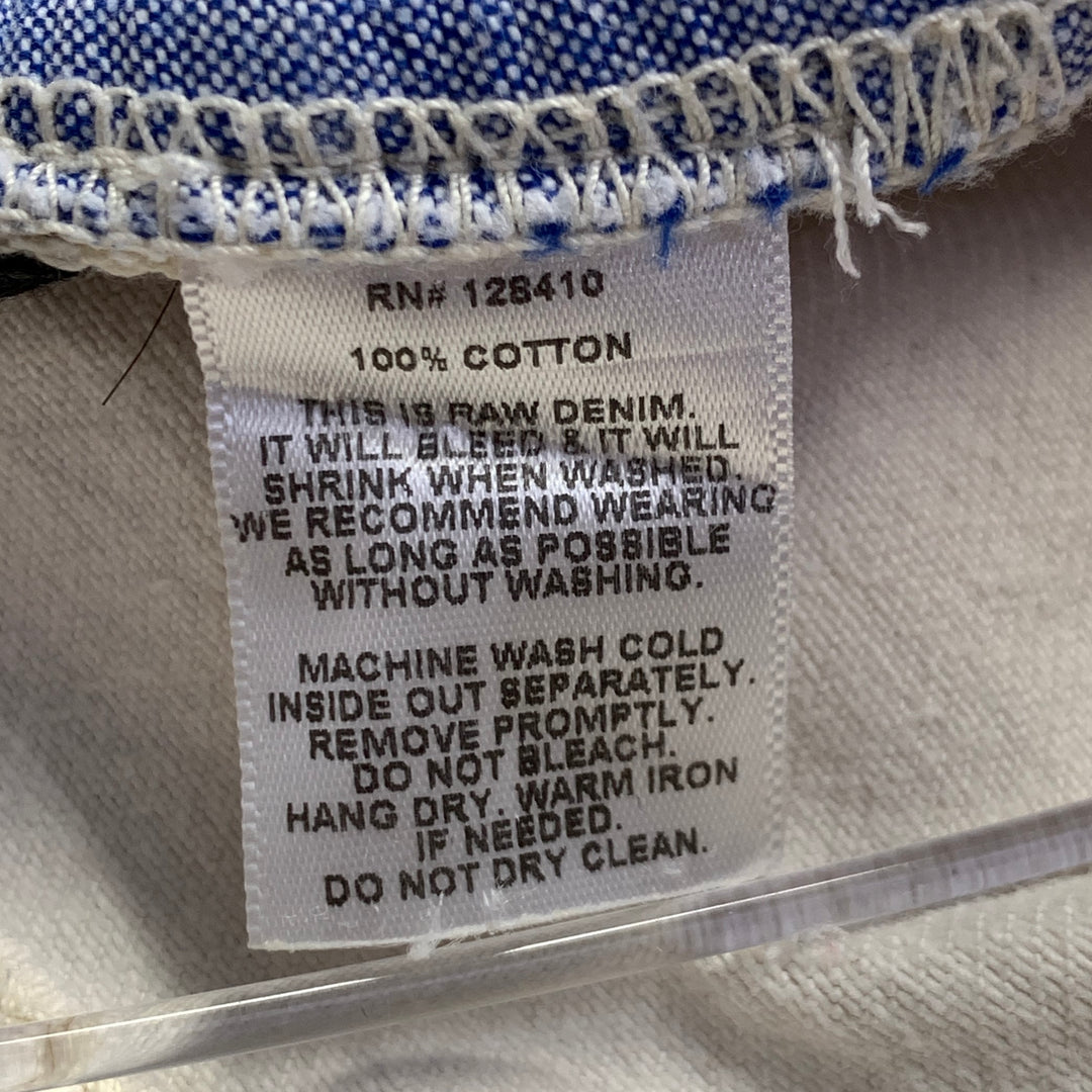 SID MASHBURN Size 32 Cream Twill Cotton Slim Tapered Button Fly Jeans