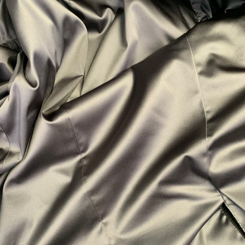 GIORGIO ARMANI Veste croisée à revers pointus en mélange de viscose grise Taille 38