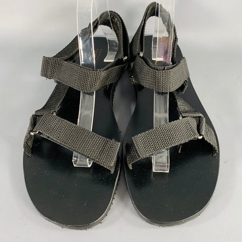 BARNEYS Size 10 Black Strap Sandals