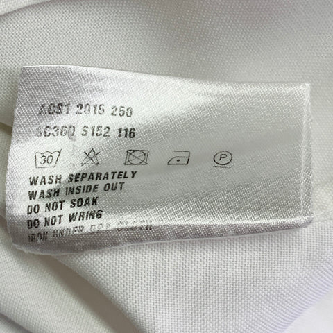 PRADA Size S White Cotton Button Down Collar One Pocket Long Sleeve Shirt