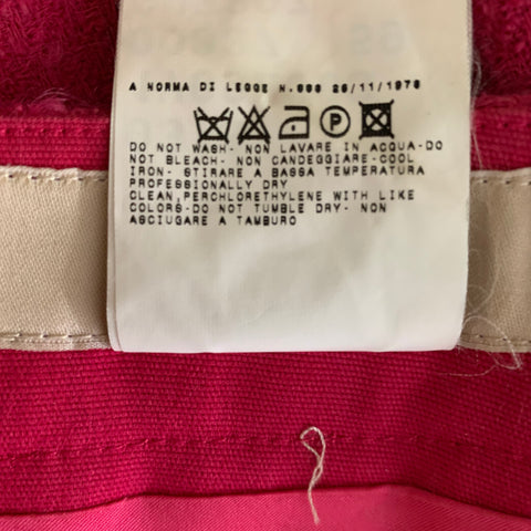 VERSUS by GIANNI VERSACE Size 2 Pink Wool Blend Mini Skirt
