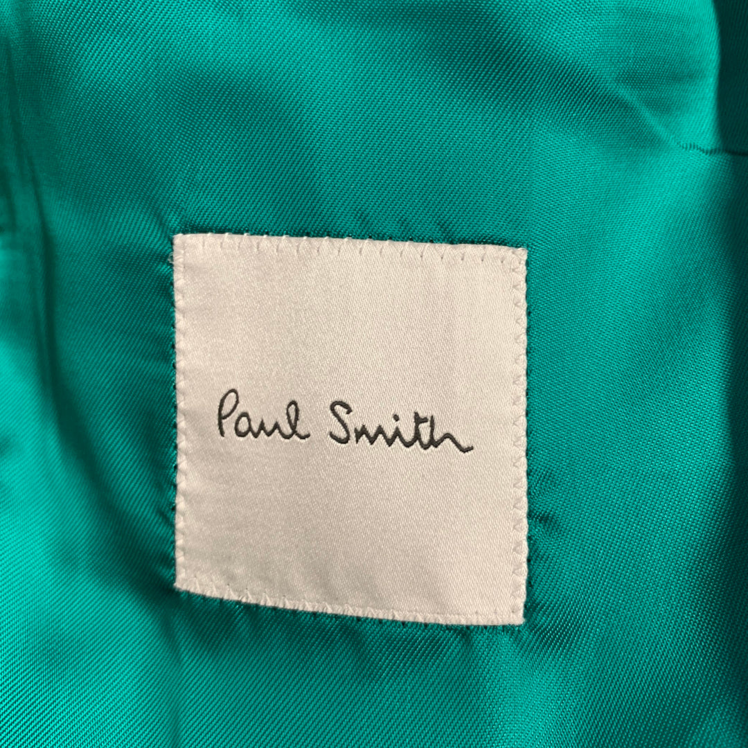PAUL SMITH Size 40 Taupe Wool Cashmere Peak Lapel Coat