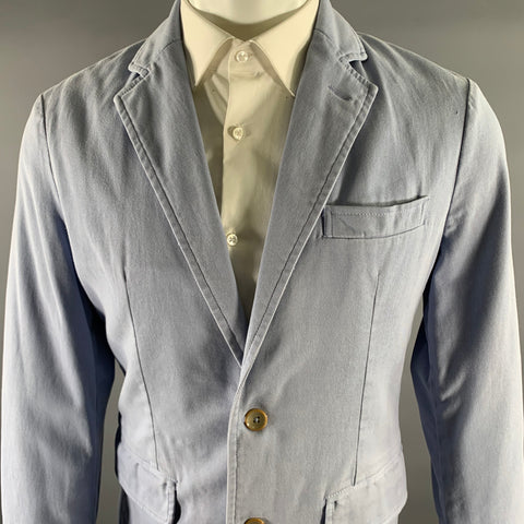 KLEIN EPSTEIN & PARKER Size 38 Blue Periwinkle Notch Lapel Sport Coat Jacket