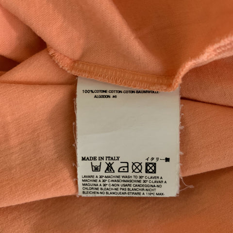 DSQUARED2 Size M Orange Cotton Polo Shirt