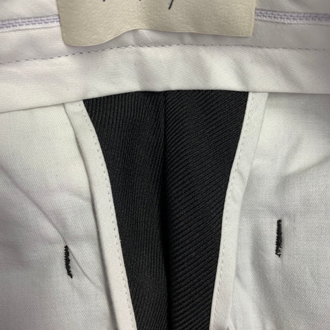 SECOND LAYER Size 30 Black Polyester Twill Flat Front Flared Dress Pants