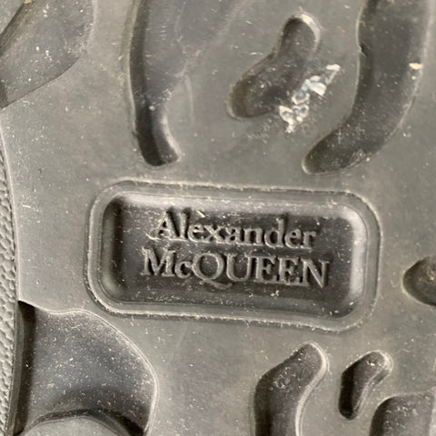 ALEXANDER MCQUEEN Size 9.5 Black Leather Platform Chelsea Boots