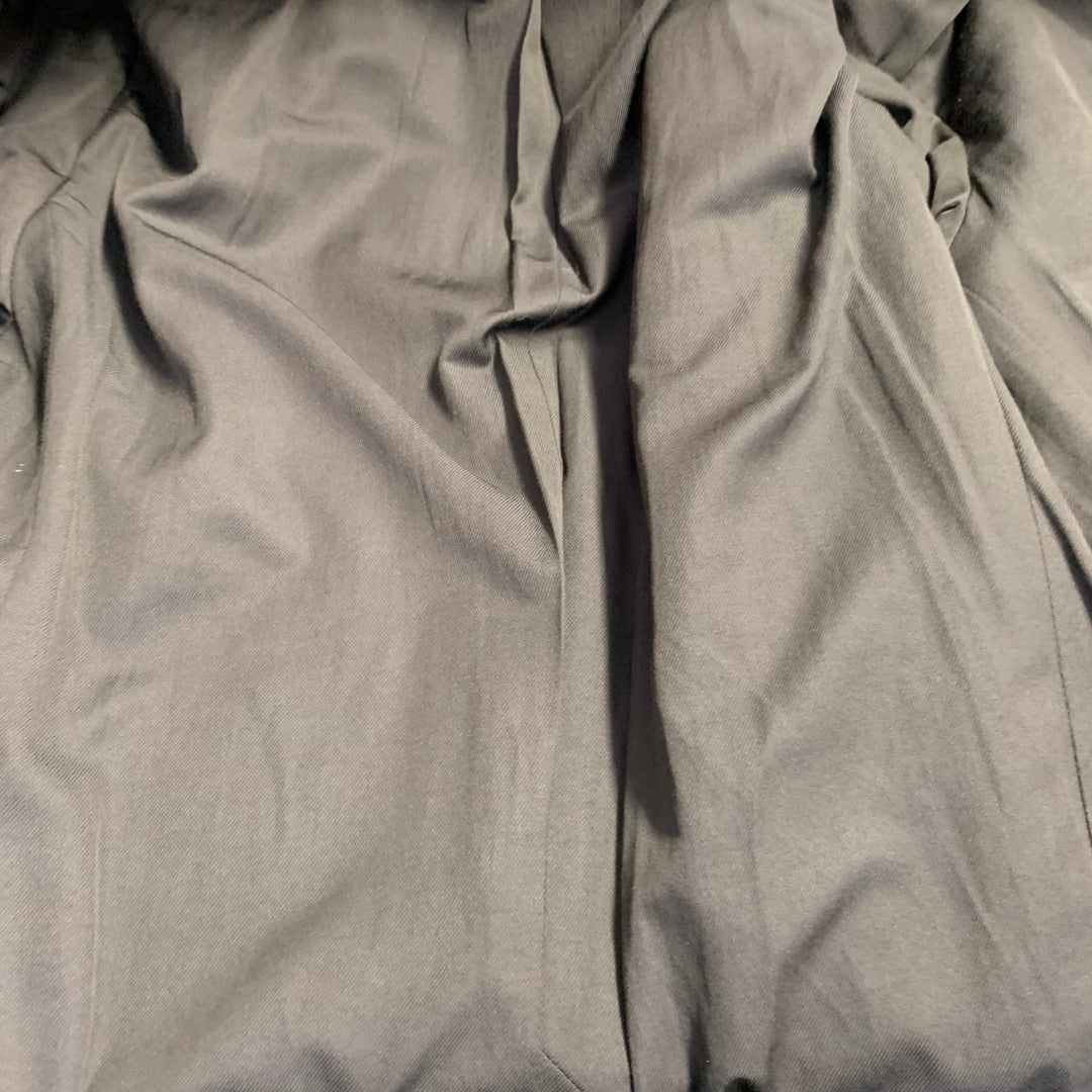 AMI by ALEXANDRE MATTIUSSI Size 36 Fuchsia Pink Black Wool Peak Lapel Sport Coat