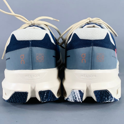 ON RUNNING x LOEWE Size 11 Blue Cream Ombre Coated Canvas Sneakers
