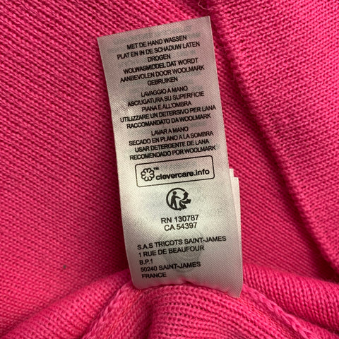 SAINT JAMES Size L Pink Wool Knitted Sailor Sweater Womens