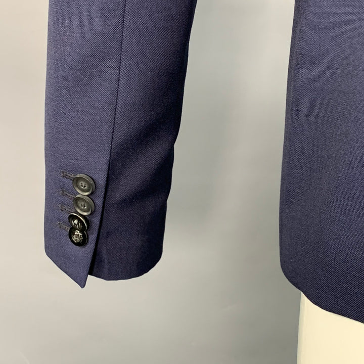 THE KOOPLES Size 34 Navy Wool Notch Lapel Sport Coat