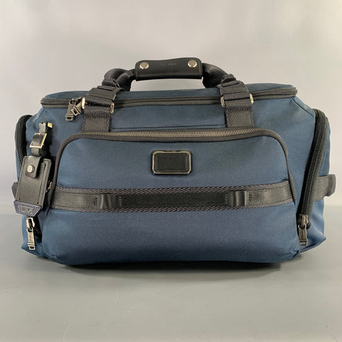 TUMI Navy Black Heather Canvas Duffle Bags