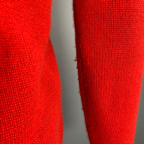 POLO by RALPH LAUREN Size XS Red Cashmere Knit 1/4 Zip Pullover