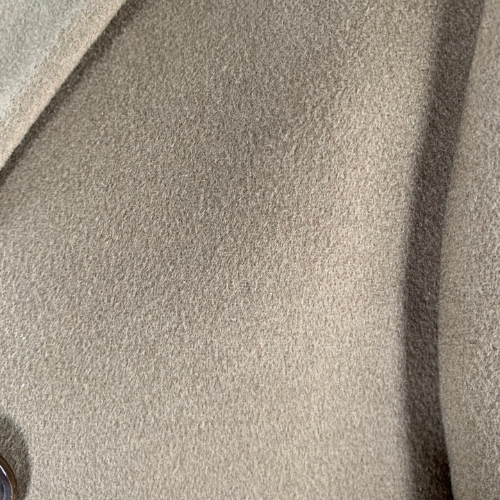 PAUL SMITH Size 40 Taupe Wool Cashmere Peak Lapel Coat