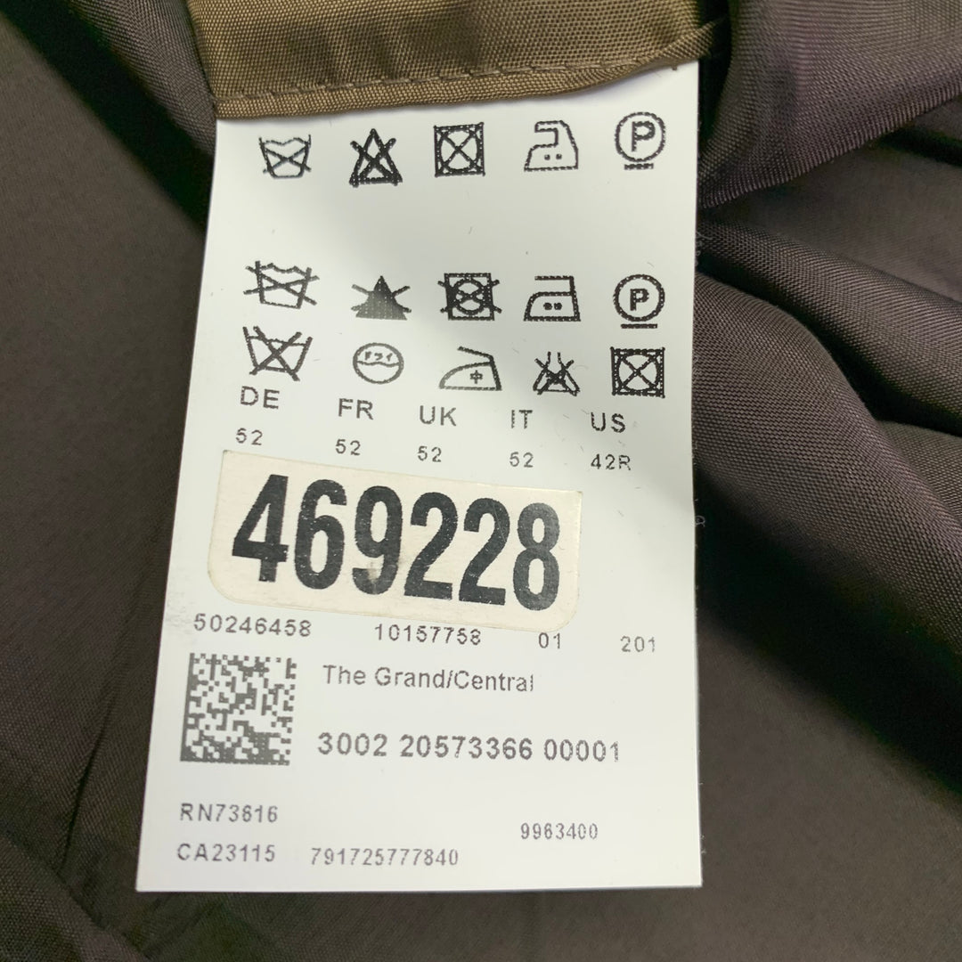 HUGO BOSS Size 42 Regular Grey Virgin Wool Notch Lapel Sport Coat