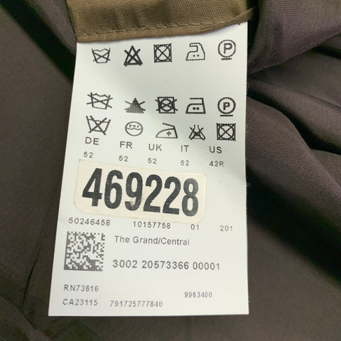HUGO BOSS Size 42 Regular Grey Virgin Wool Notch Lapel Sport Coat