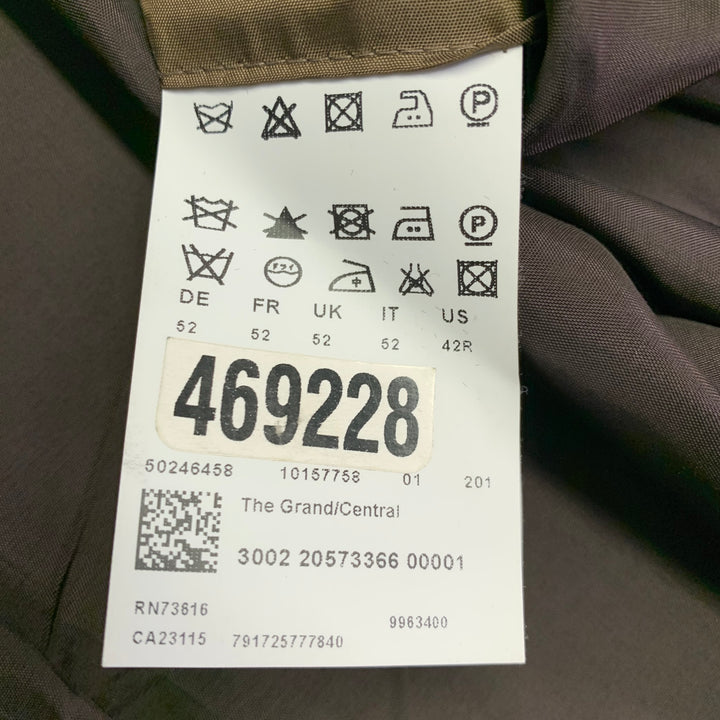 HUGO BOSS Size 42 Regular Grey Virgin Wool Notch Lapel Sport Coat