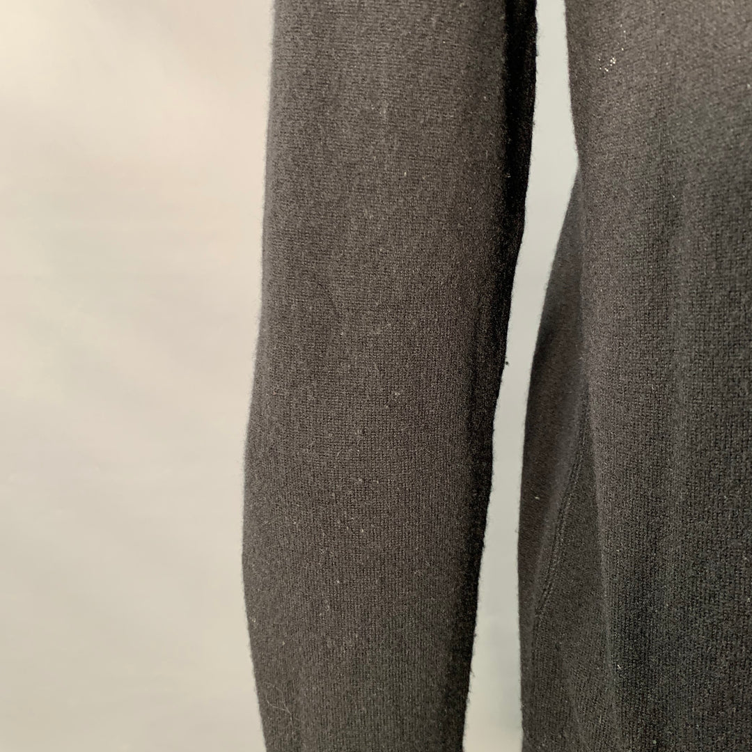 DOLCE & GABBANA Size M Black Knit Cashmere Hooded Sweatshirt
