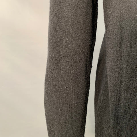 DOLCE & GABBANA Size M Black Knit Cashmere Hooded Sweatshirt