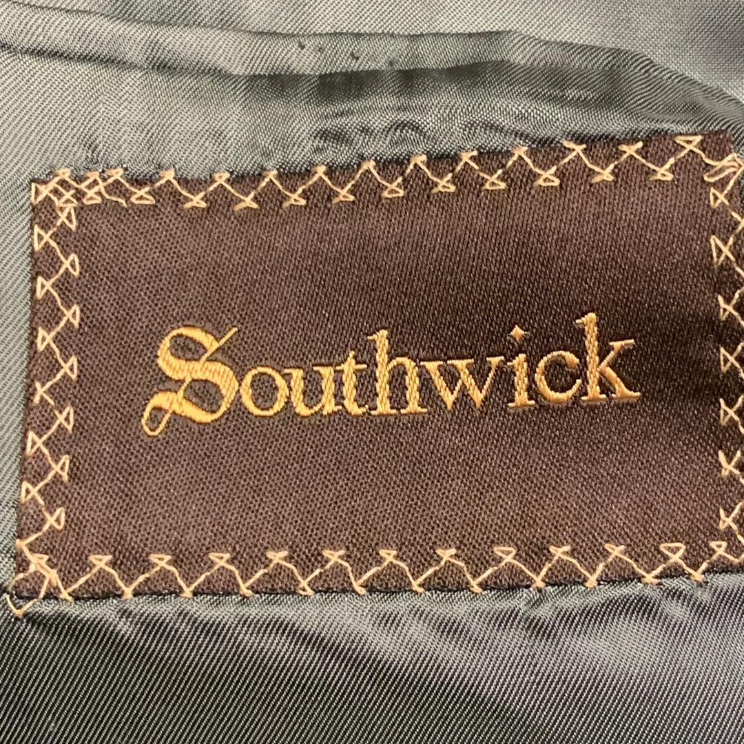 O'CONNELL'S Size 42 Long Brown Red Plaid Wool Notch Lapel Sport Coat