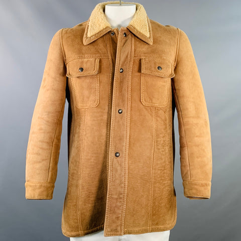POLO by RALPH LAUREN Vintage Size XL Beige Shearling Snaps Jacket