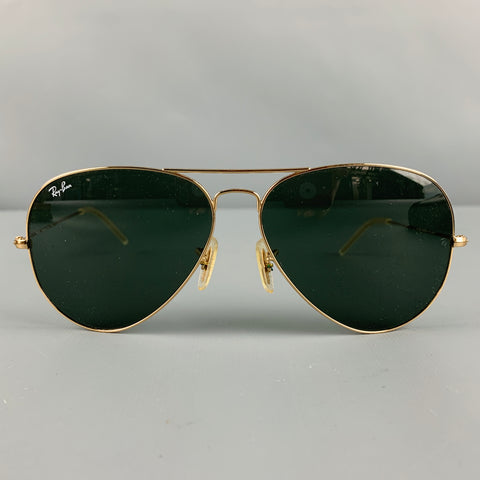 RAY-BAN Gold Metal Sunglasses