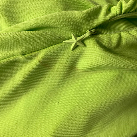MUGLER Size S Green Viscose Knee Length Dress